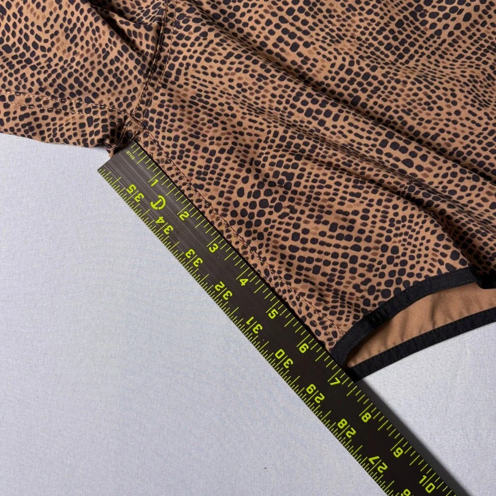 Vuori Cruise Boardshorts XL Mens Brown Cheetah Animal Print Swim Trunks V330